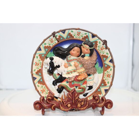 Friends of the Feather - Love Reins Plate - Karen Hahn - 1999 - Picture 2 of 4